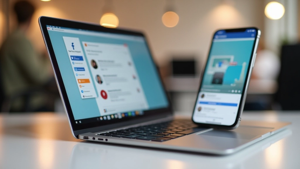 Smartphone e laptop exibindo diferentes plataformas de redes sociais para partilha de histórias pessoais